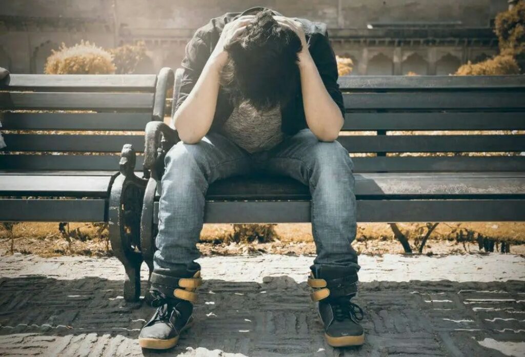 Boy in depression image 