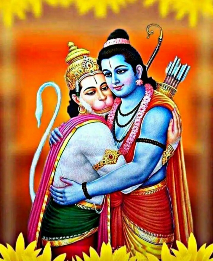 Ram hanuman hug pic 