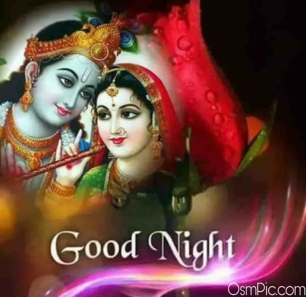 Lovely radha krishna love good night