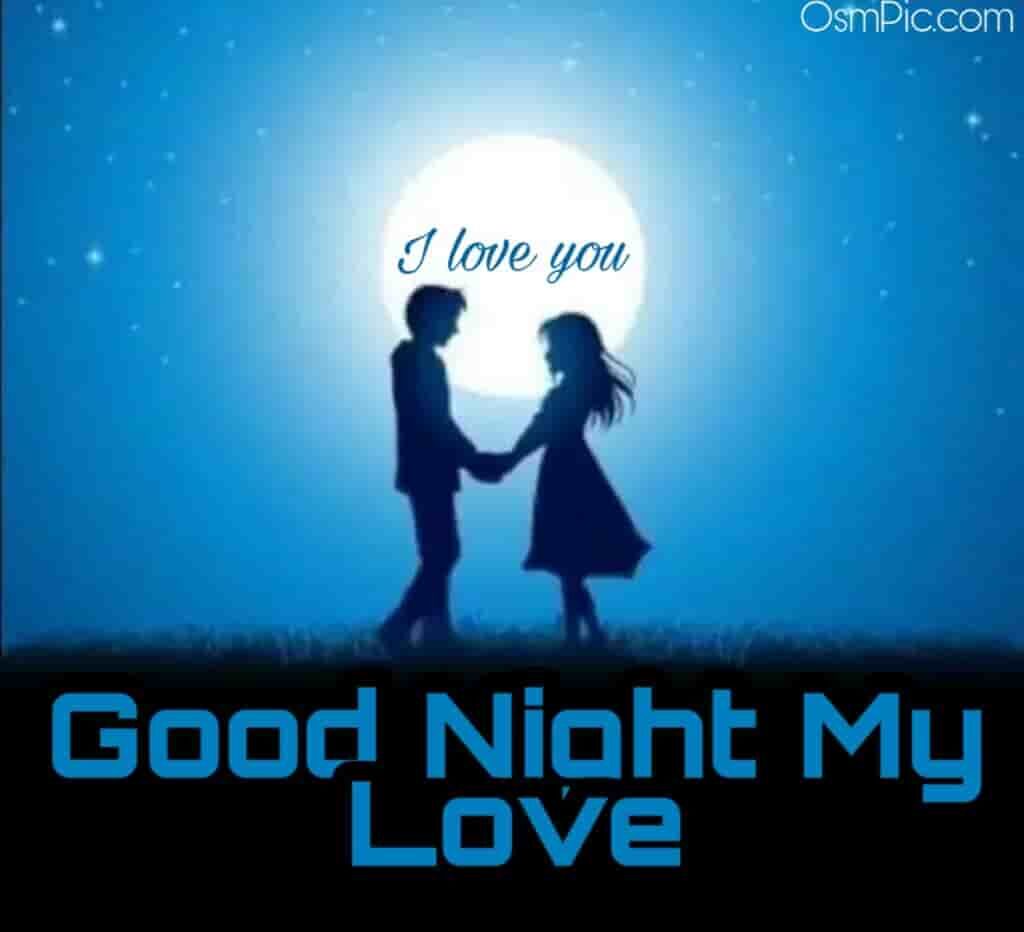lovely good night image for love 