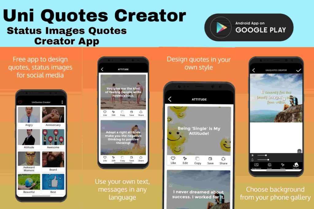 Best app for writing quotes on pictures